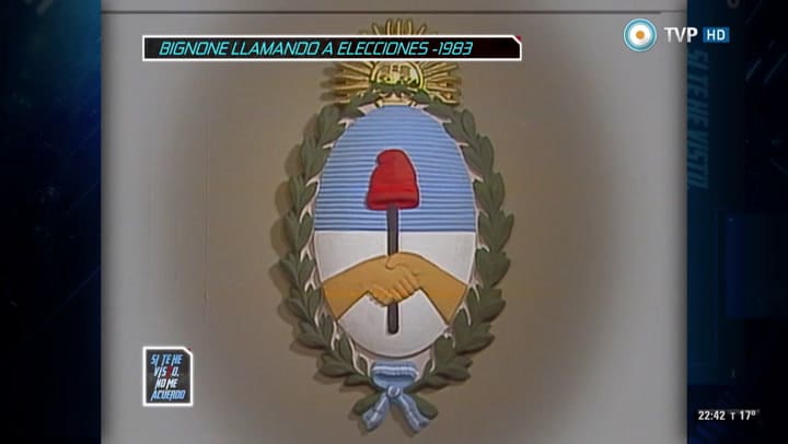 El discurso del llamado a elecciones de Bignone