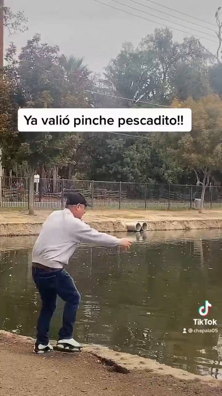 Un hombre se confundió y arrojó su celular al agua.