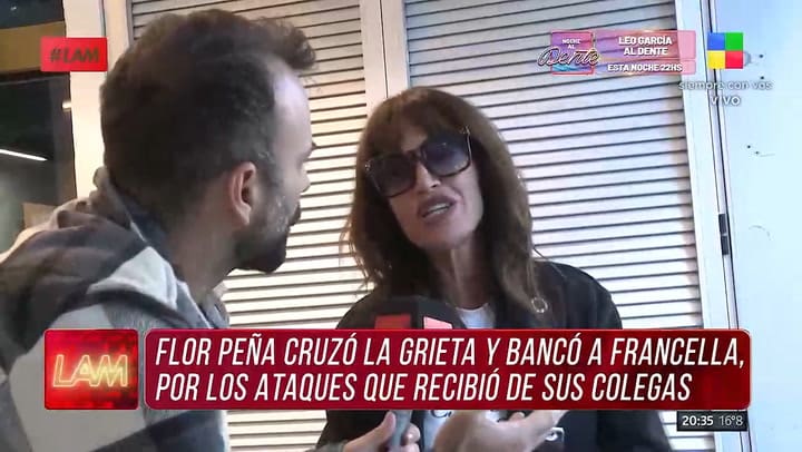 Flor Pena hablo de las declaraciones de Guillermo Francella