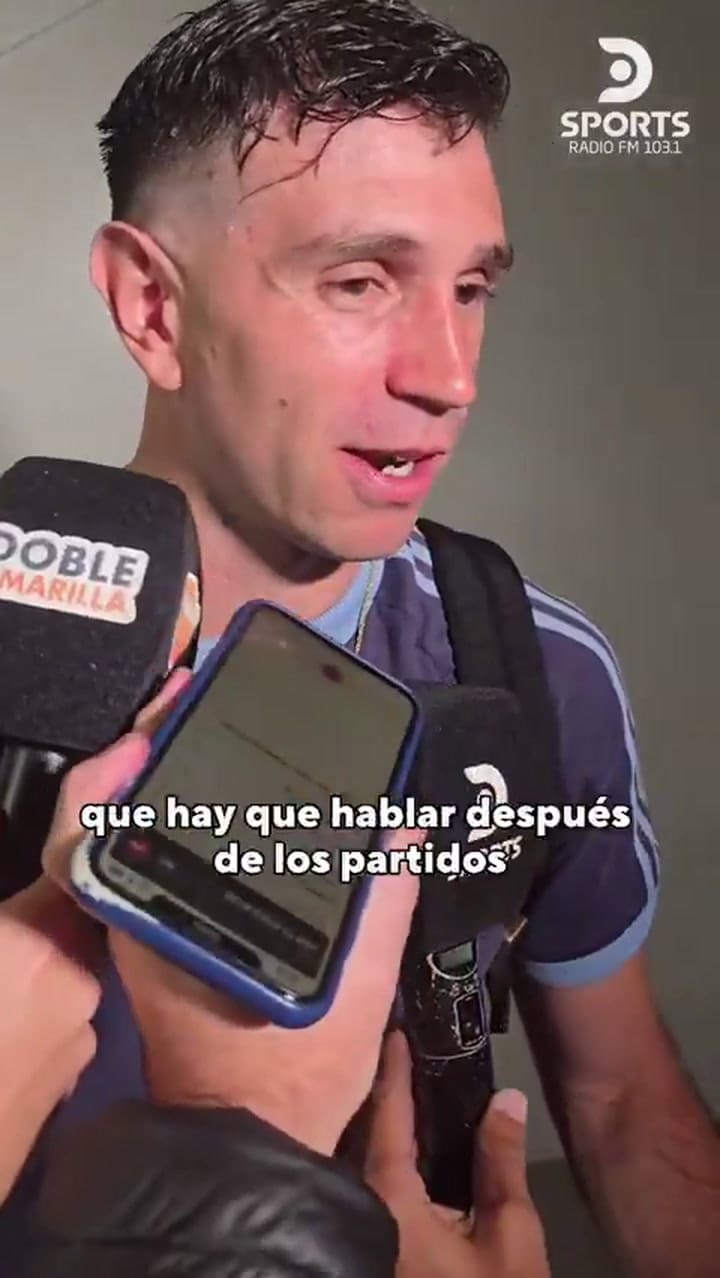 Las duras declaraciones de Dibu Martínez contra Rapinha