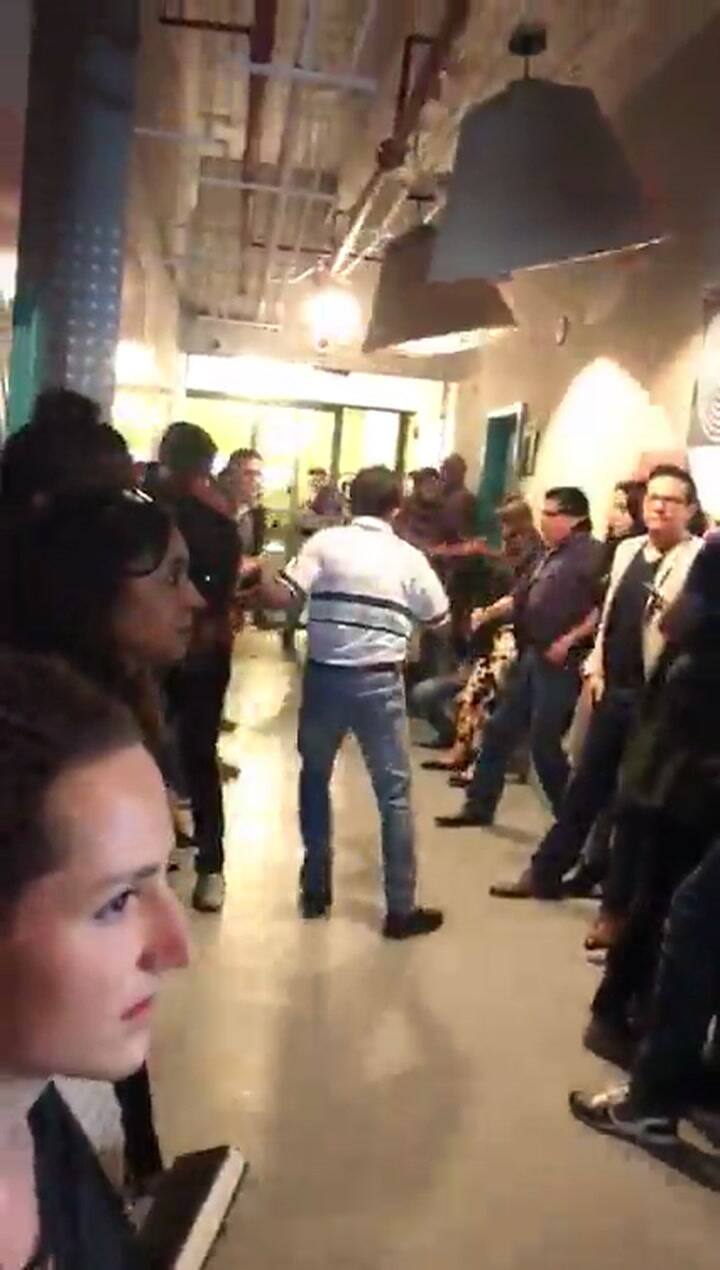 Así vivían los empleados de una oficina el terremoto en México