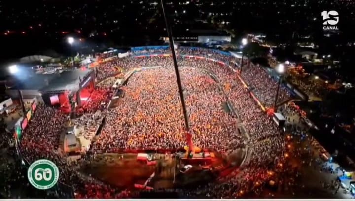 Milei participó en el festival de Jesús María