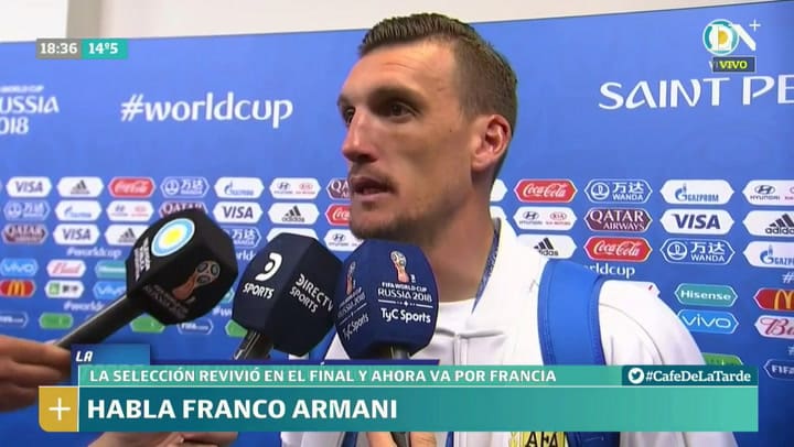 Armani se refirió a su atajada del final