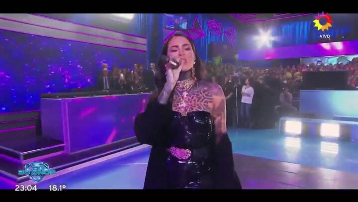 Cande Tinelli en la apertura de Showmatch - Fuente El Trece