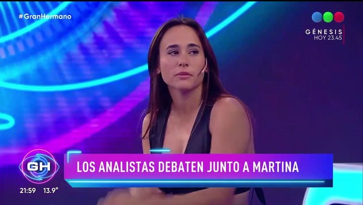 Martina explicó su presentación