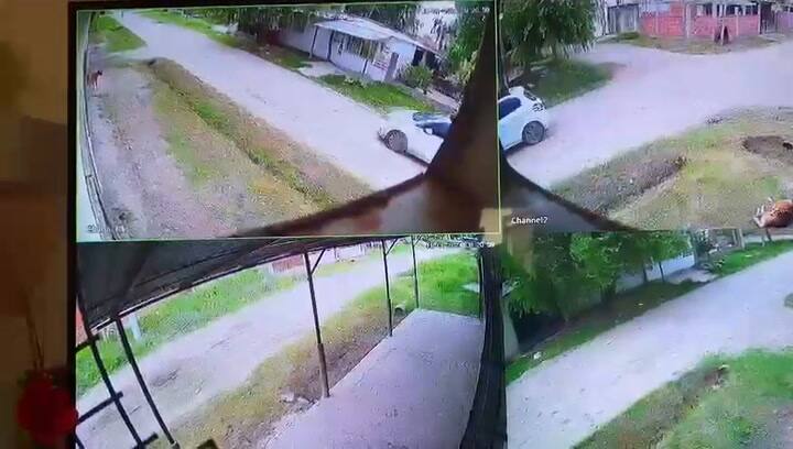 La huída de los asesinos en Virrey del Pino