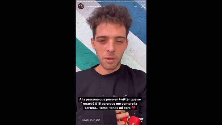 Santi Maratea pidió dinero para comprarse un bolso Louis Vuitton - Fuente: Instagram @SantiMaratea