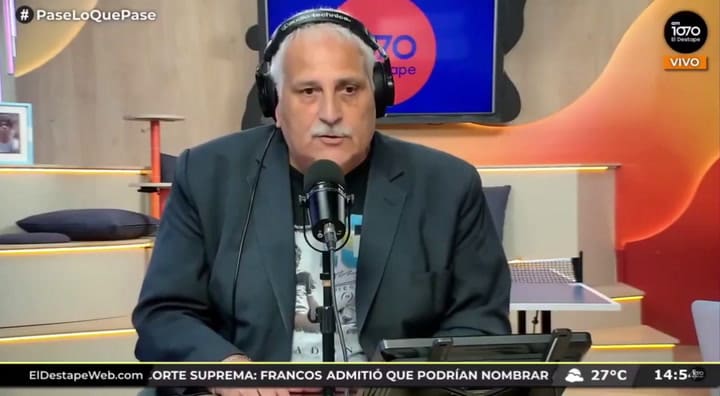 El descargo de Dario Villaruel, conductor de El Destape, luego de ser despedido