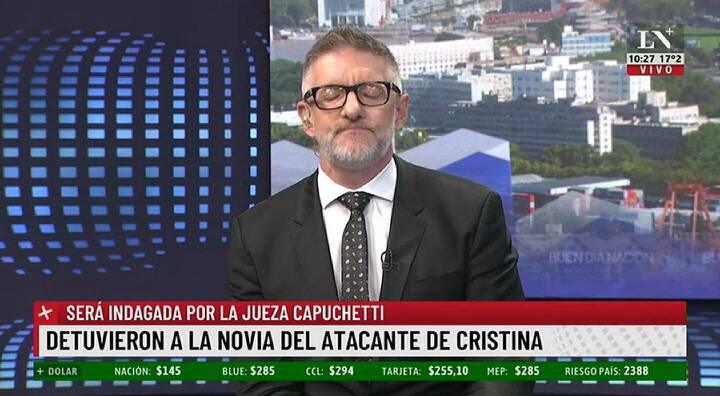 Hago responsable a Wado de Pedro': Novaresio cruzó al ministro del Interior por su tuit tras el atentado a Cristina