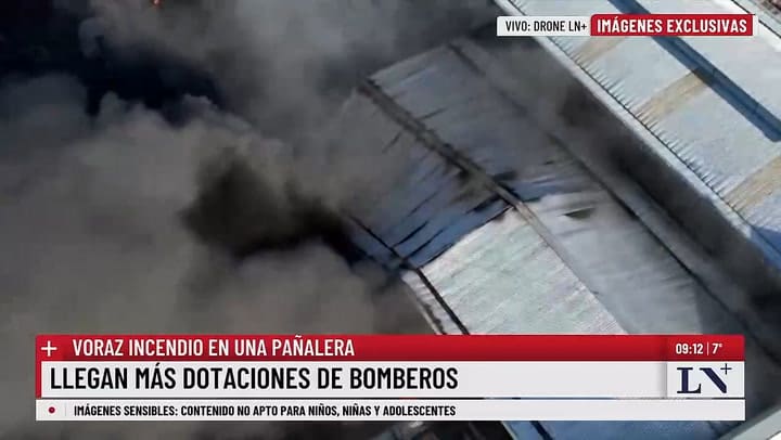 Asi fue el momento en que el techo colapso