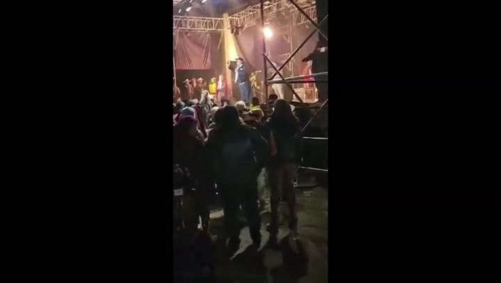 Bajaron al Chaqueño Palavecino del escenario y no actuará más en Vaqueros.