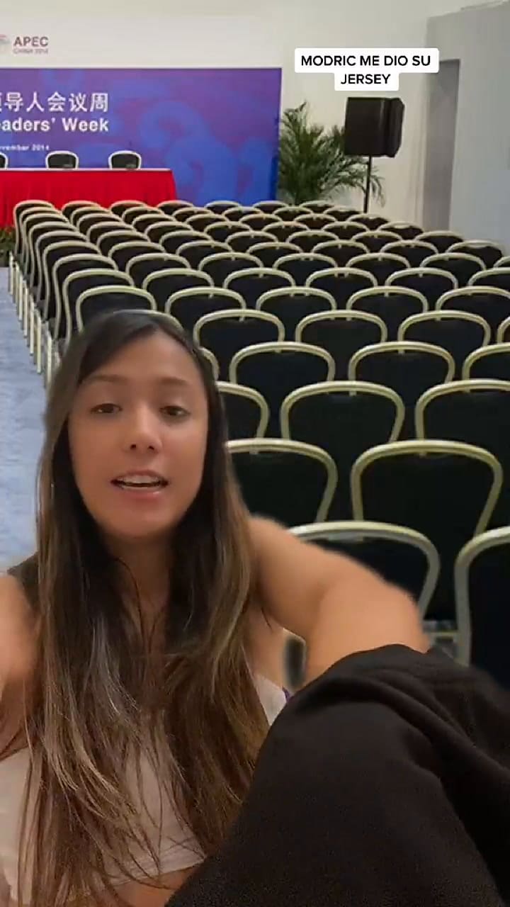 La joven mexicana mostró los detalles de la camiseta de Luka Modric