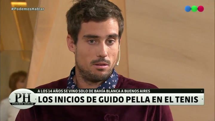 Guido Pella: 'No sé si me gusta jugar al tenis' - Fuente: Telefé