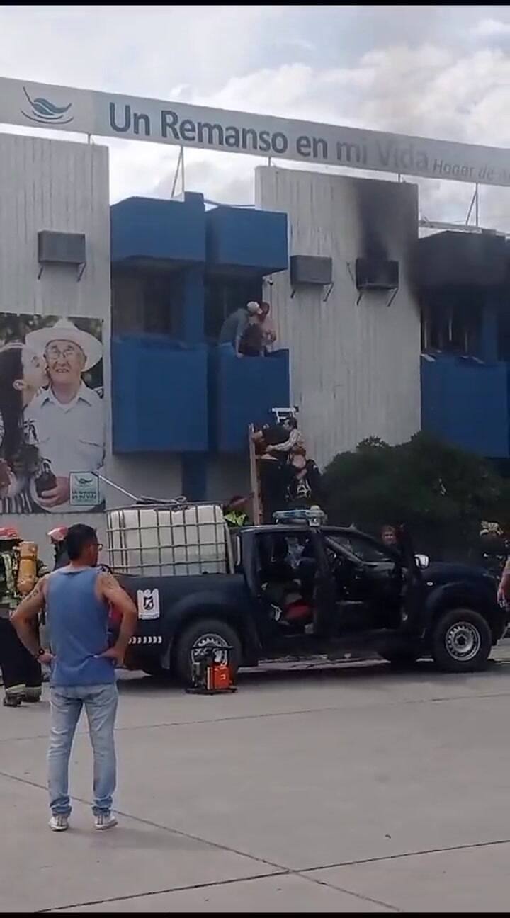 Incendio en un geriatrico