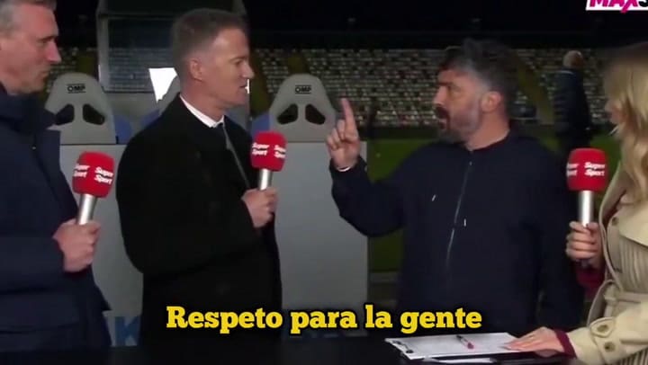 La picante discusión de Gennaro Gattuso con un periodista