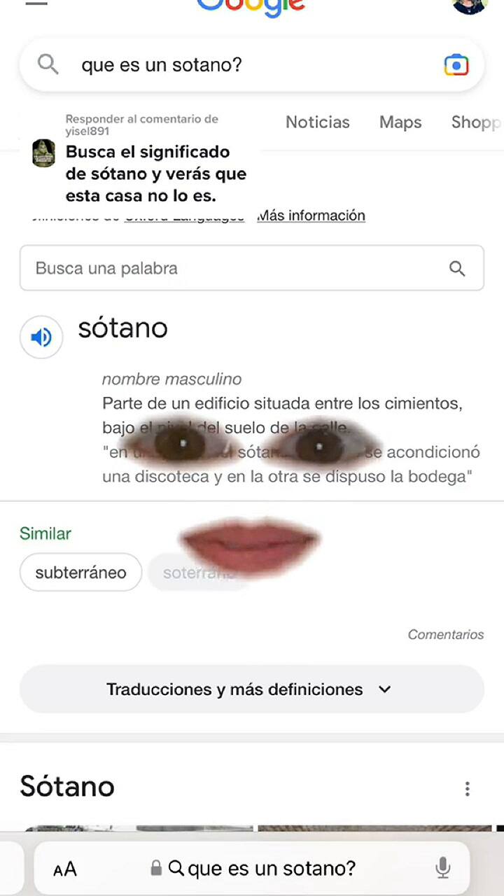 La criticaron por cómo luce su sótano en EE.UU.