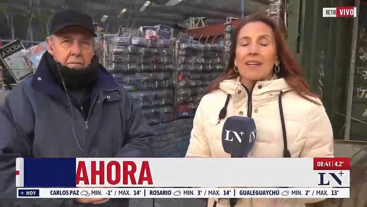 Nestor, un historico canillita de Retiro en dialogo con LN+