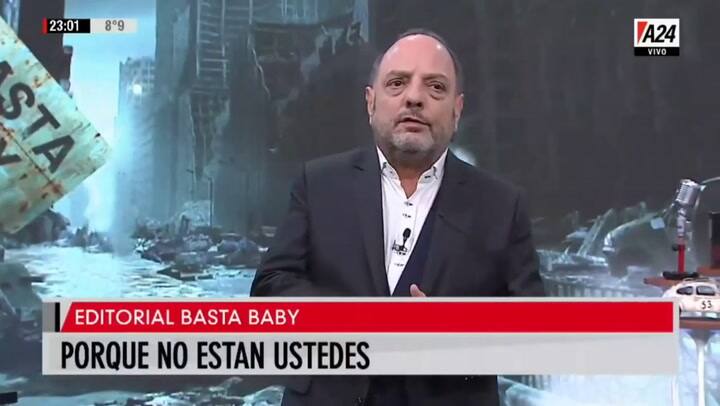 Baby Etchecopar reveló que teme por su vida y la libertad de expresión - Fuente: A24