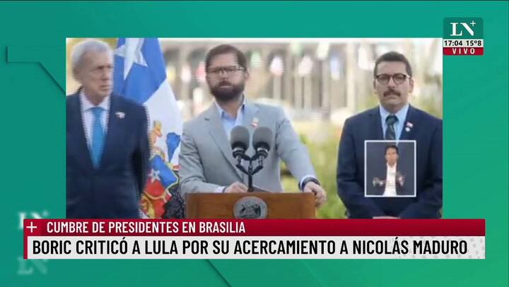 Boric criticó a Lula por su acercamiento a Maduro
