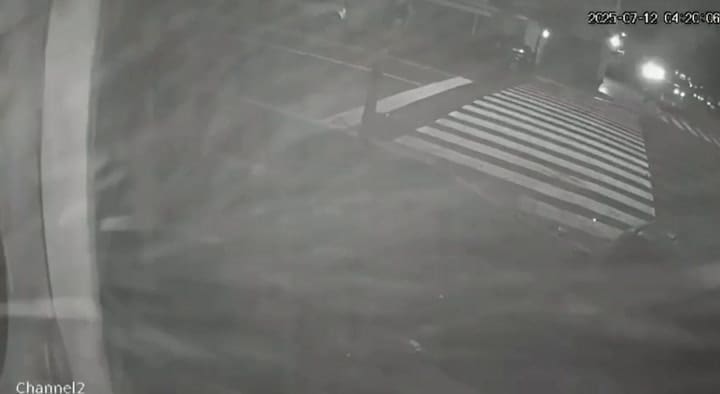 Así fue el choque en Flores