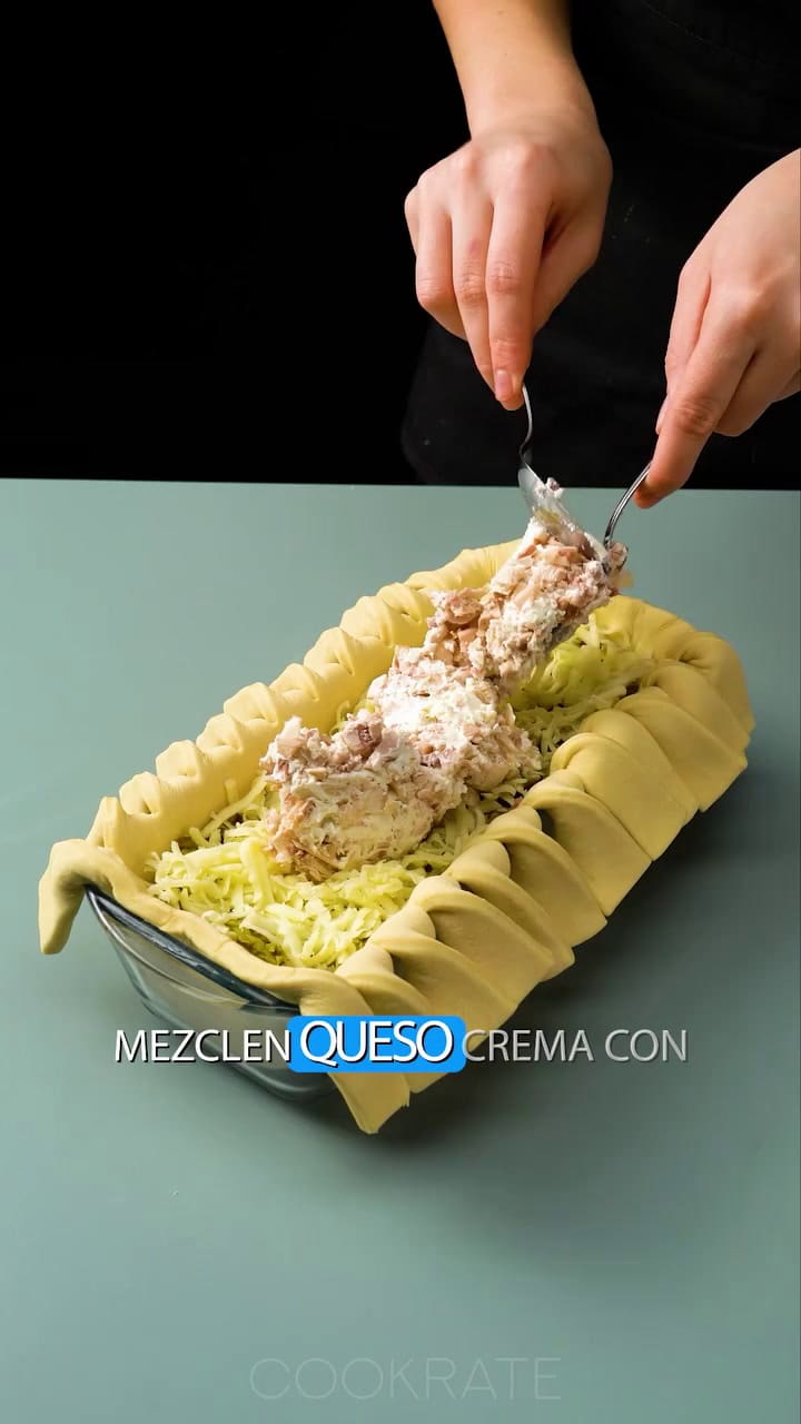 Receta del aperitivo de hojaldre relleno