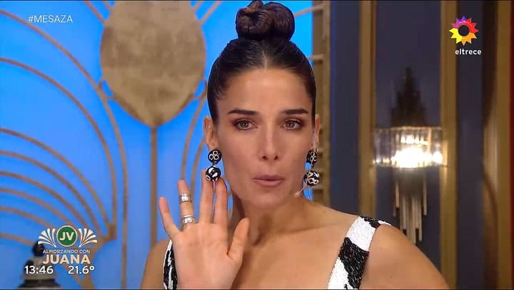 El look de Juana Viale en su primer Almorzando del 2023