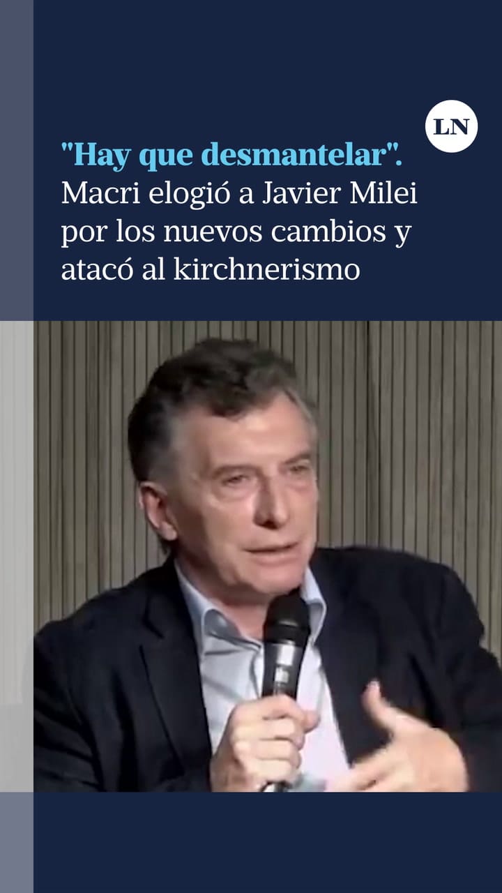 Macri elogió la reducción estatal de Milei y atacó al kirchnerismo