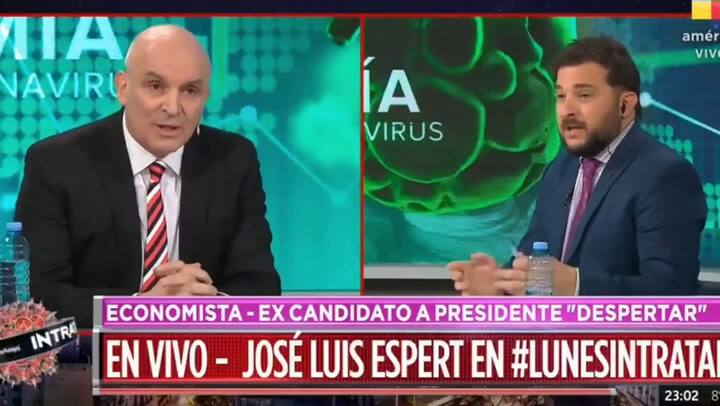 Tenso cruce entre José Luis Espert y Diego Brancatelli: 'Me encanta que seas así, bien imbécil' - Fu