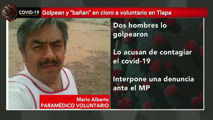 Coronavirus: golpean y bañan con cloro a un voluntario de la Cruz Roja por 'esparcir el virus'