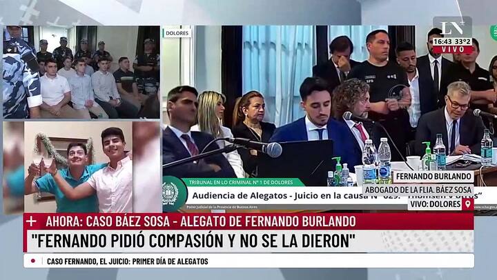 Así concluyó Burlando Su alegato