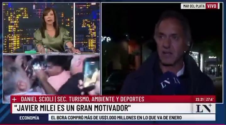La reacción de Scioli cuando le preguntaron sobre el escándalo de la AFA