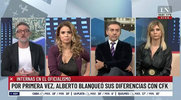 Luis Novaresio consideró 'Un oxímoron permanente' la actitud de Cristina y La Cámpora