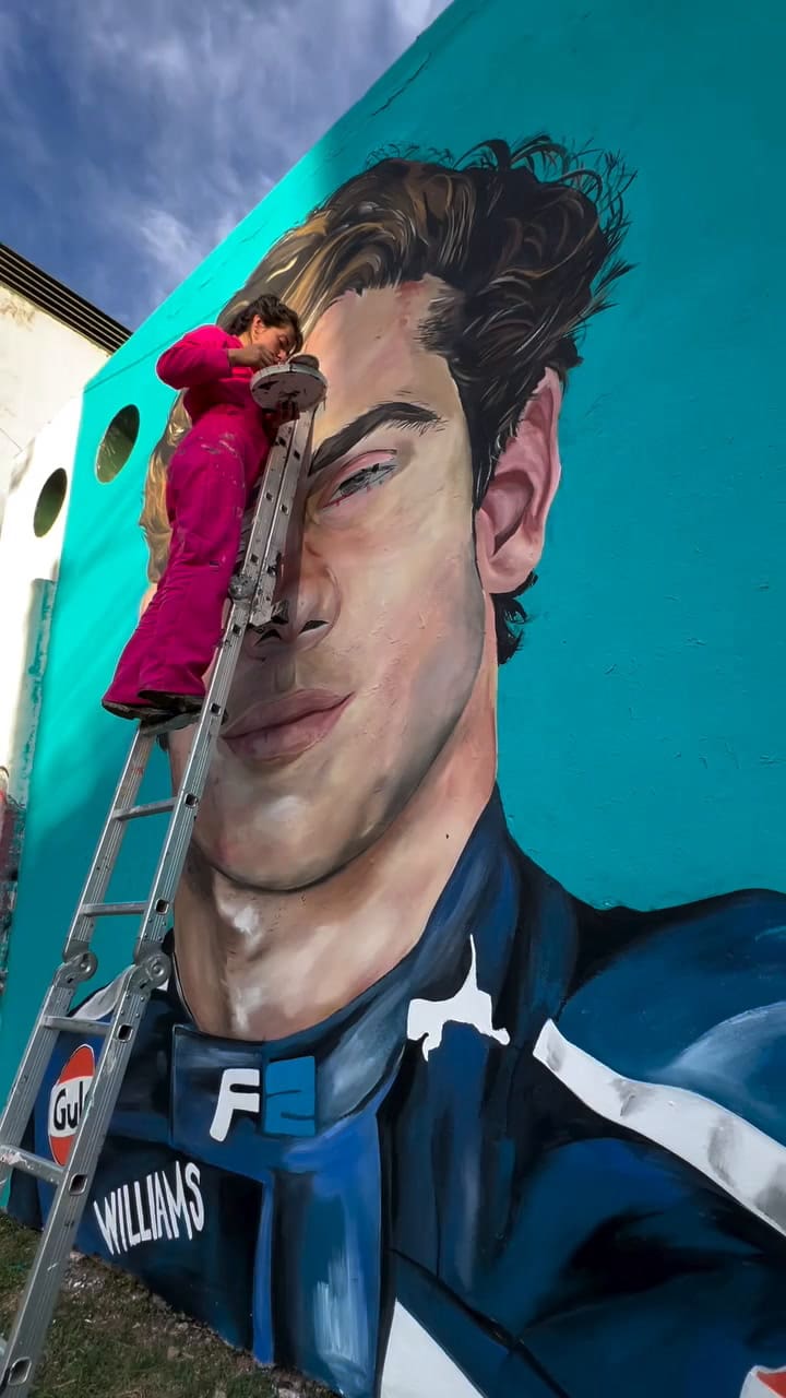 El mural de Franco Colapinto