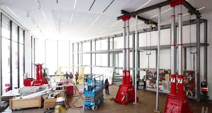 ¿Cómo se transporta un fresco de Diego Rivera de 30 toneladas? Con mucho cuidado