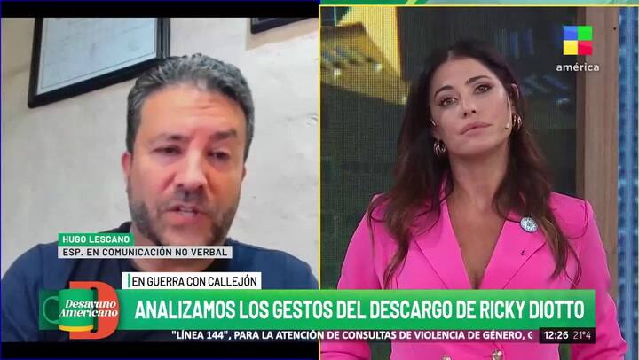 Análisis de la comunicación no verbal de Ricky Diotto