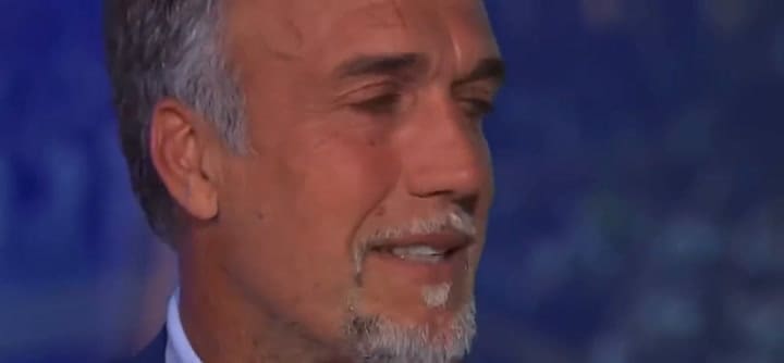 Gabriel Batistuta no pudo contener la emoción tras el campeonato logrado por Argentina