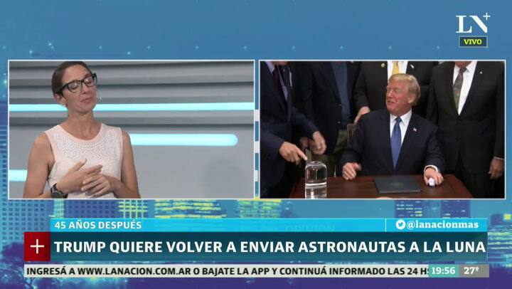 Trump quiere enviar astronautas a la luna, 45 años después
