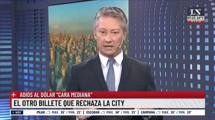 La City rechaza el dólar 'cara mediana'