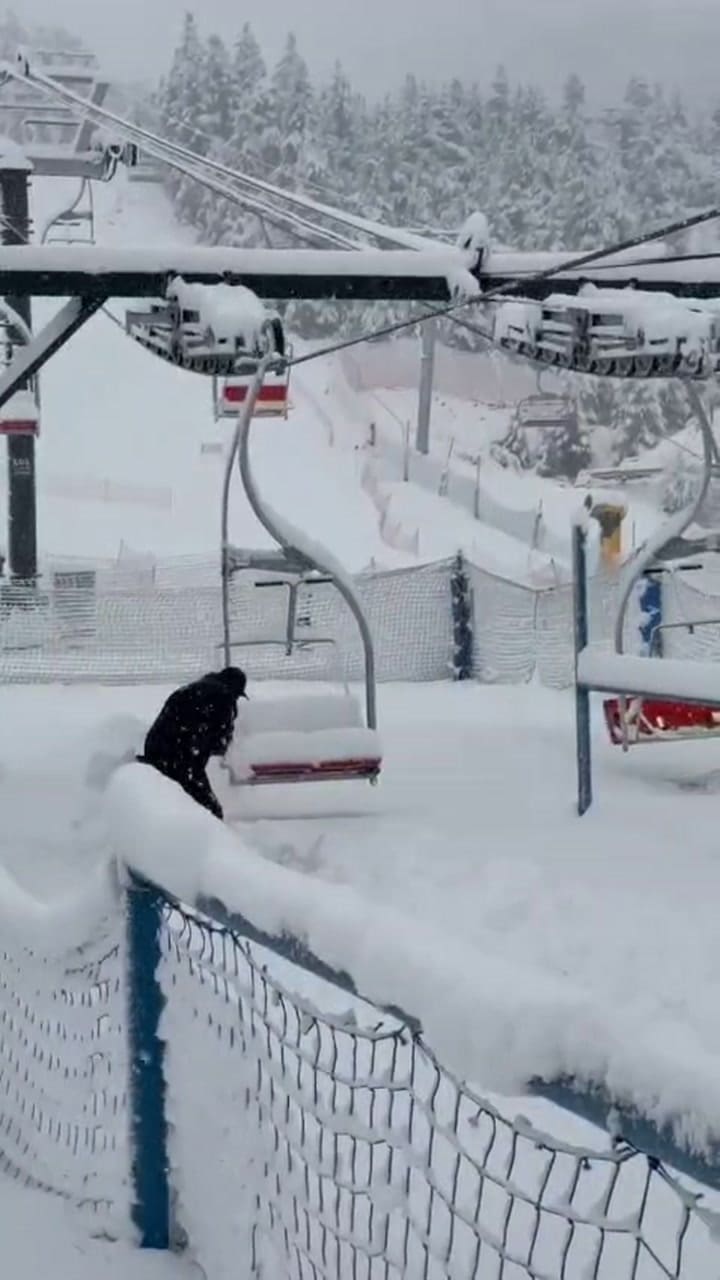 Nevada en el cerro Catedral