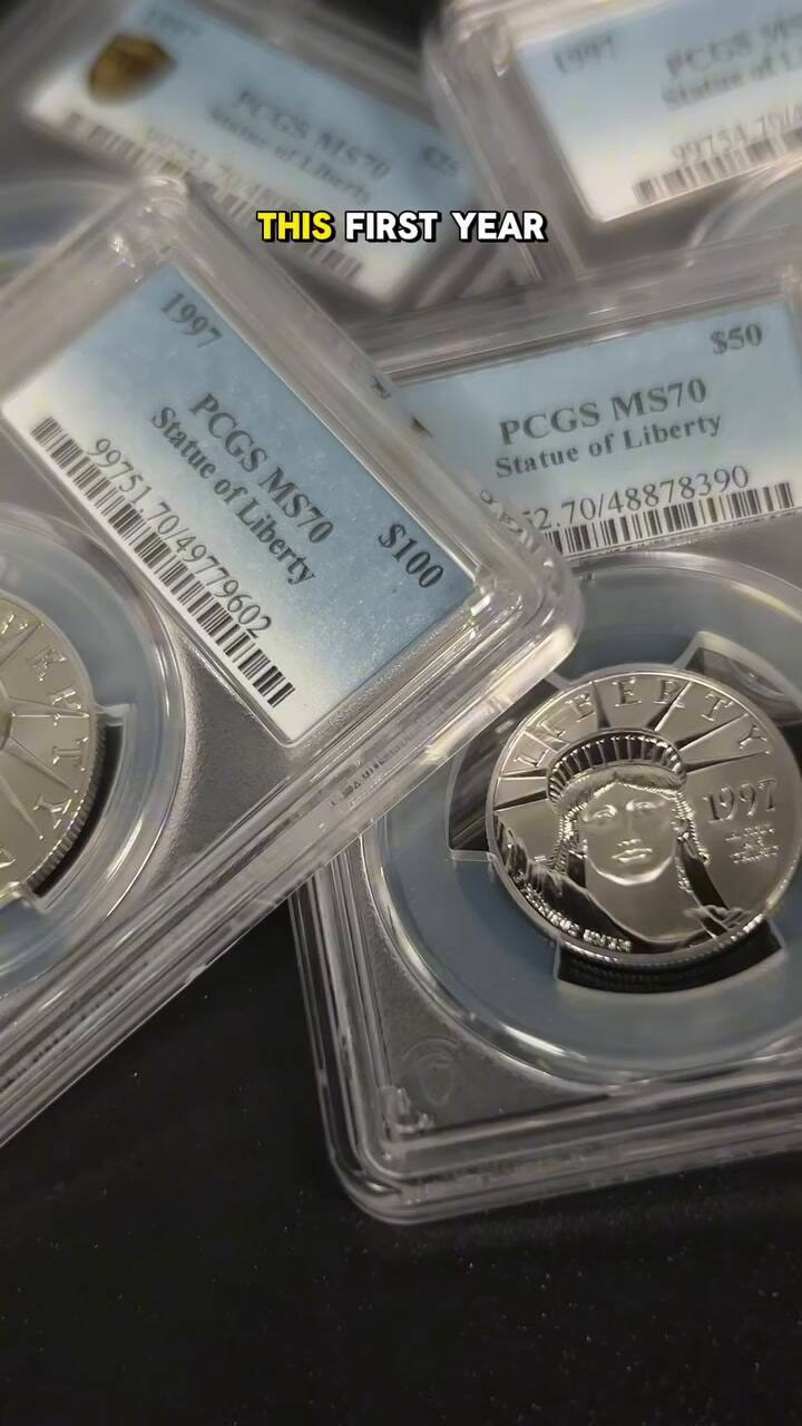 Así es la American Eagle de platino de 1997