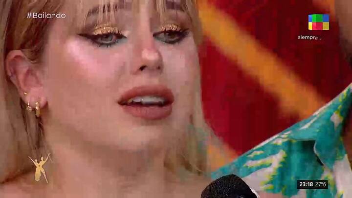 Coti Romero rompio en llanto tras ser salvada en el Bailando