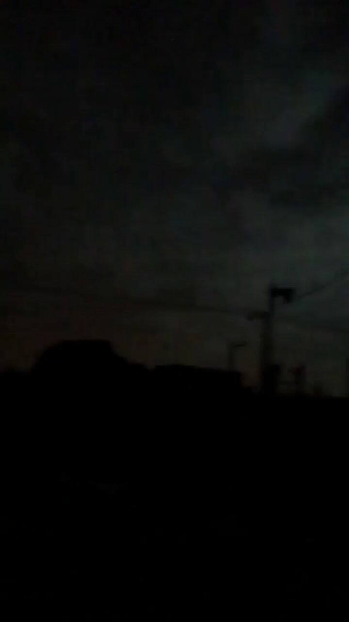 Luces en el cielo durante el terremoto en México