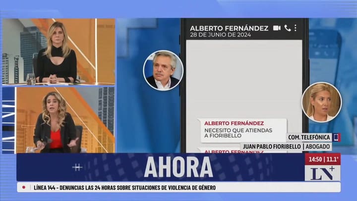 Nuevos Chats Entre Alberto Y Fabiola Habla El Abogado Juan Pablo Fioribello