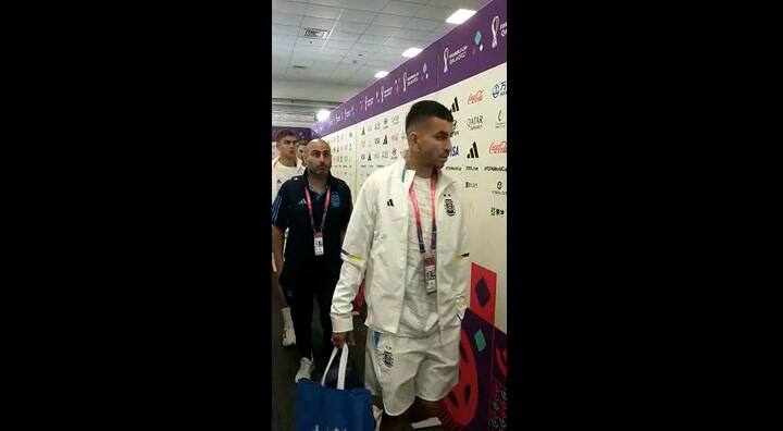 Así se retiraron los jugadores argentinos del estadio
