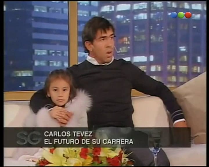 La visita de Carlos Tévez al programa de Susana Giménez