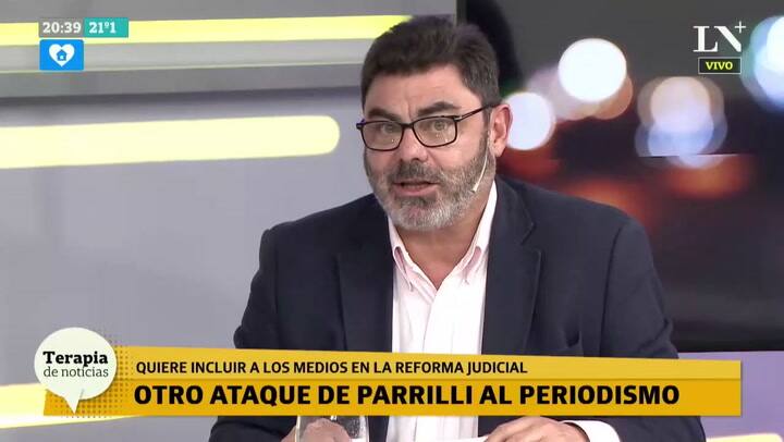 Reforma judicial: Parrilli otra vez contra los medios