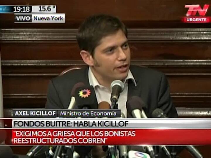 Kicillof: 'No vamos a firmar ningún compromiso que comprometa a los argentinos' (TN)