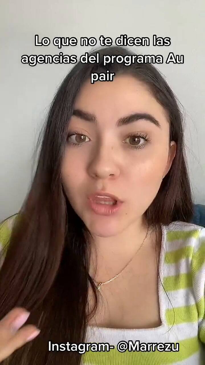 Una tiktoker que enlistó los aspectos negativos de ser au pair en EE.UU.