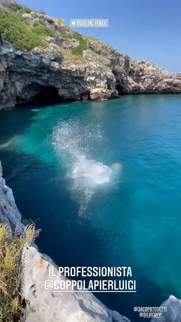 Donato de Santis cayó de panza al mar cuando intentaba un clavado