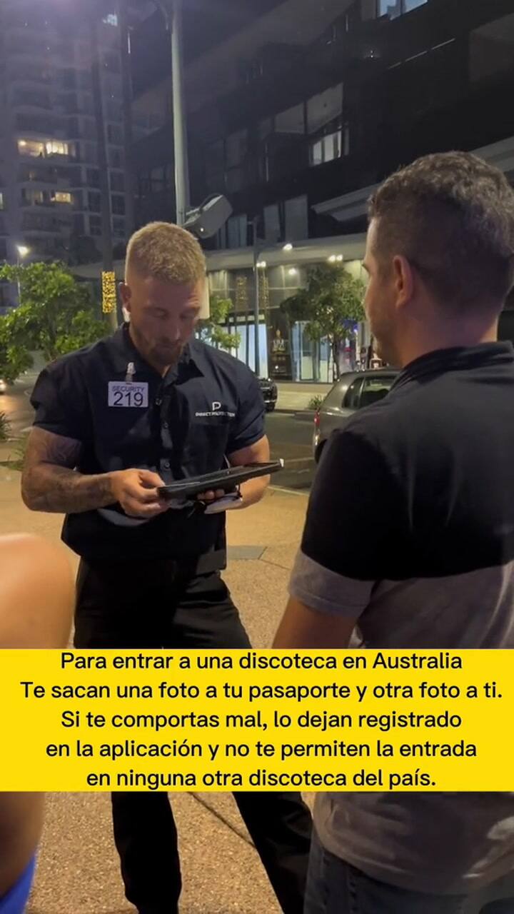 Fue a un boliche en Australia y quedó atónito con una curiosa medida de seguridad